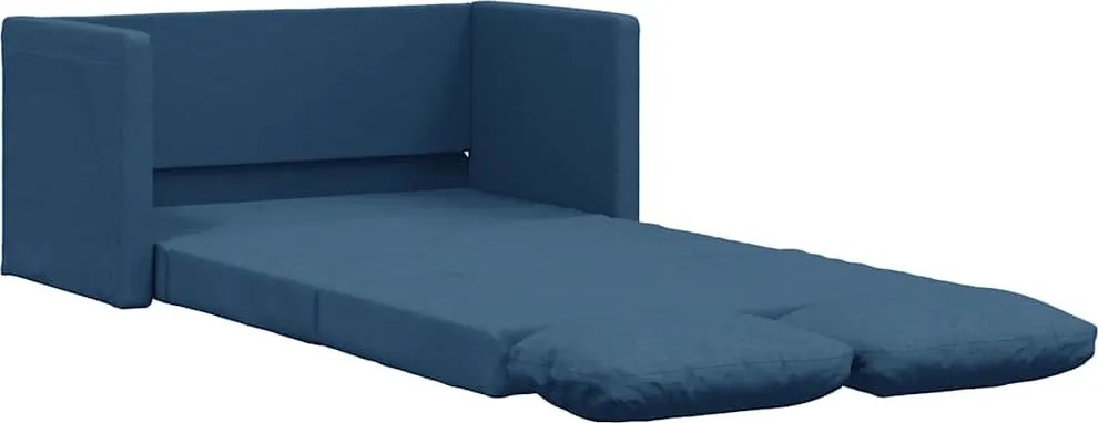 vidaXL Canapea extensibilă 2 în 1, albastru, 112x174x55 cm textil
