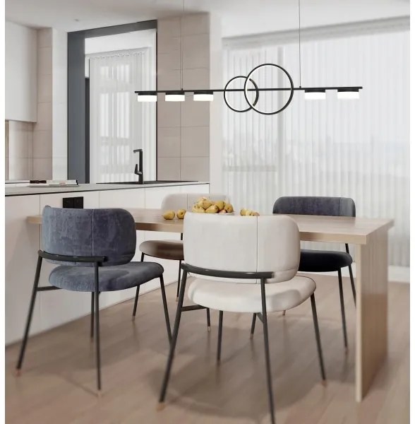 Lustră LED dimabilă pe cablu Wofi 7030-702 MESSINA LED/57W/230V negru