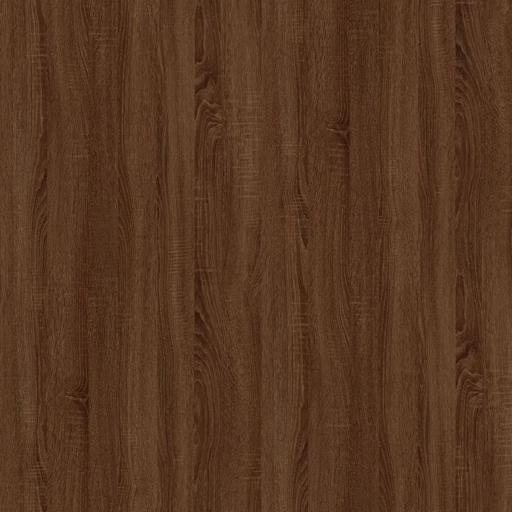 Masa laterala, stejar maro, 40x40x35 cm, lemn prelucrat 1, Stejar brun, 40 x 40 x 35 cm