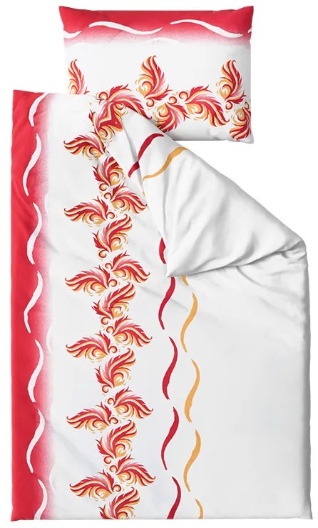 Lenjerie de pat din microsaten SOFTURE, alb-rosu Dimensiune lenjerie de pat: 70 x 90 cm | 140 x 200 cm