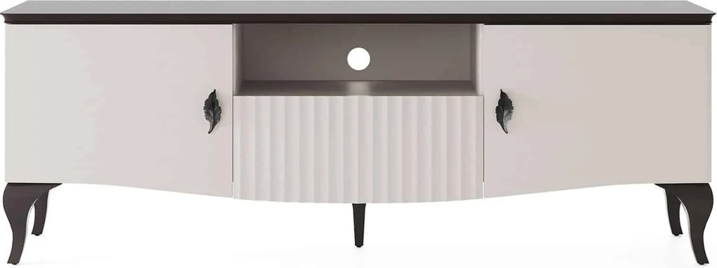 Comodă TV lemn masiv Madeira, 173,4 × 46,7 × 61,5 cm