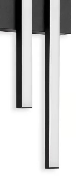 Telefunken - Aplica LED de perete pentru exterior 2xLED/4W/230V IP44 negru