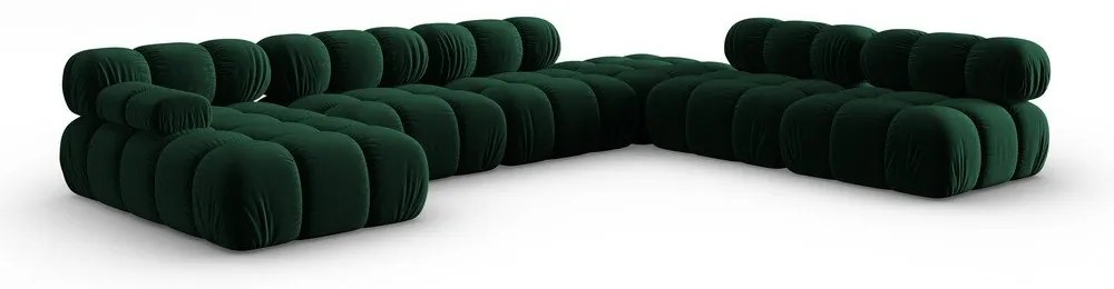 Canapea verde cu tapițerie din catifea 379 cm Bellis – Micadoni Home