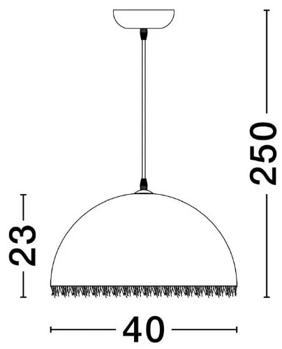 Lustra/Pendul design decorativ LALU 40cm