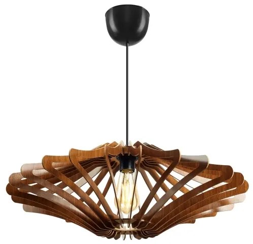 Lustră pe cablu 1xE27/60W/230V maro d. 59 cm