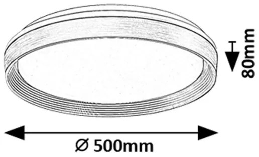 Plafonieră LED dimabilă Rabalux 71308 LADAN LED/48W/230V 3000-6500K + telecomandă