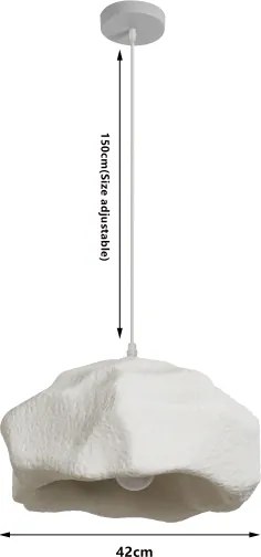 BRILAGI - Lustră pe cablu WABI SABI 1xE27/60W/230V Ø 42 cm albă