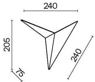 Aplică LED Maytoni C808WL-L3B TRAME LED/3W/230V negru