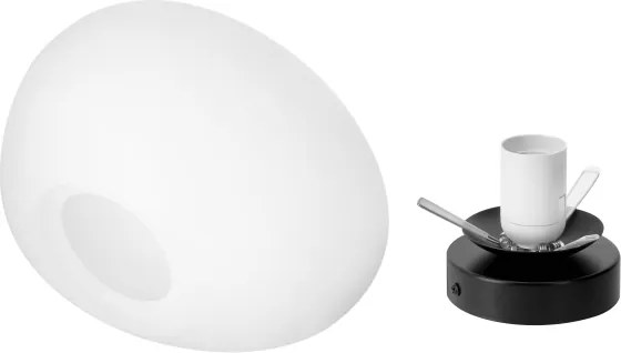 BRILAGI - Plafonieră PEBBLES 1xE27/40W/230V Ø 30 cm neagră