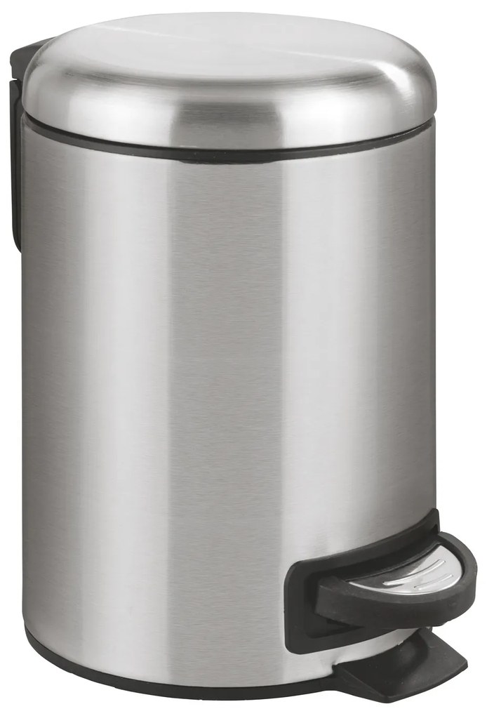 Coș de gunoi din oțel inoxidabil LEMAN, Easy Close, 3 l, WENKO, argintiu