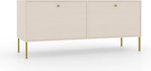 Comodă TV, 121x41x50, Tili 2, ADRK Furniture (Culoare: Negru / Negru)