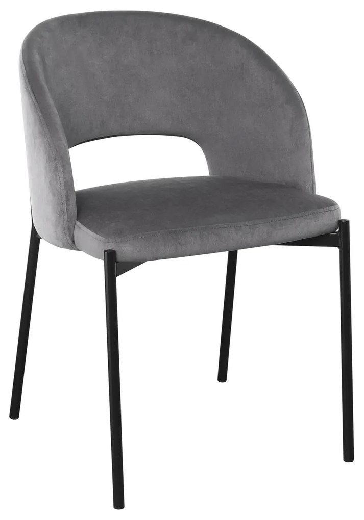 Scaun K455 Velvet Gri – H77