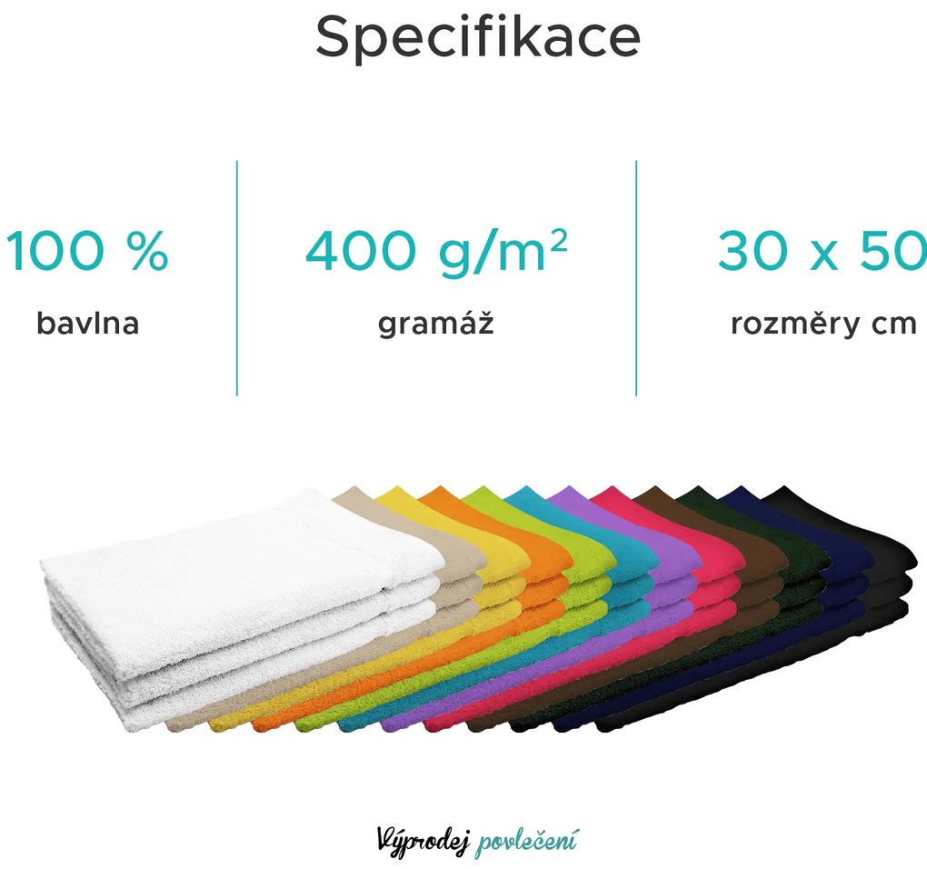 Prosop Classic mic gri inchis 30x50 cm, 100% bumbac