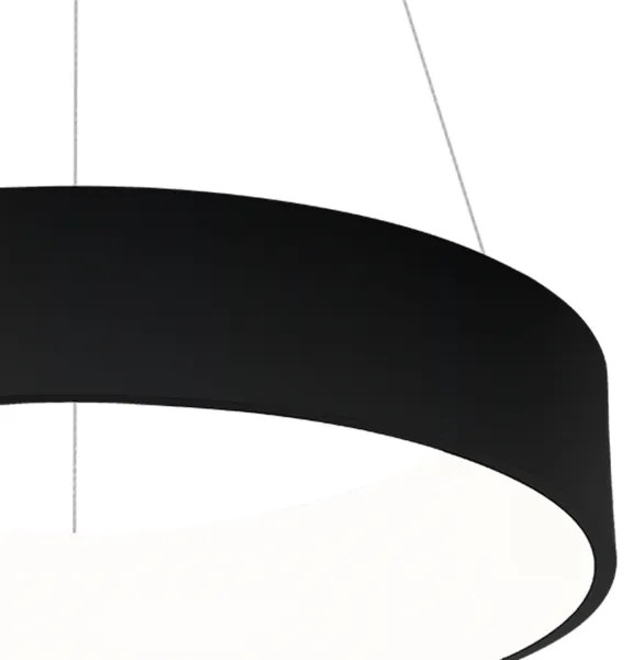 LED Lustră pe cablu OHIO BLACK LED/24W/230V