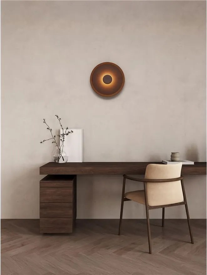 Plafoniera LED stil modern DORELL maro inchis