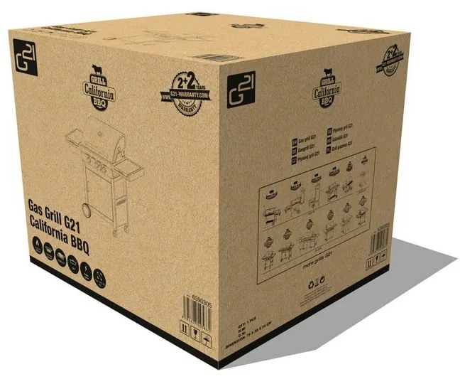 Grătar cu gaz G21 California BBQ Premium line 4arzătoare + reductor gratuit