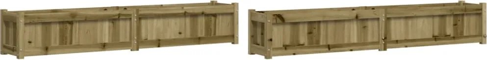 vidaXL Jardiniere de gradina , 2 buc., lemn de pin impregnat