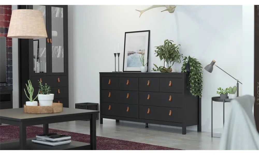 Măsuță de cafea neagră 81x81 cm Madrid - Tvilum