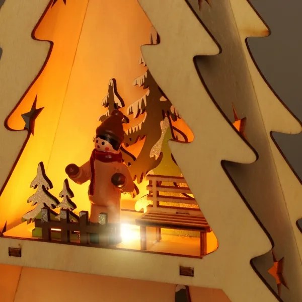 Brilagi - Brad decorativ de Crăciun cu LED, 3xAA