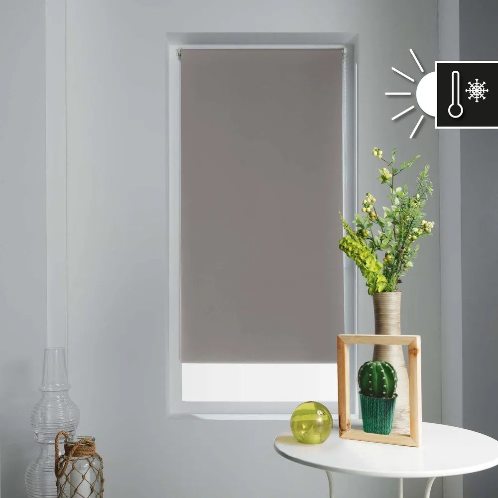 Jaluzea maro deschis din material textil 60x90 cm Occult – douceur d'intérieur