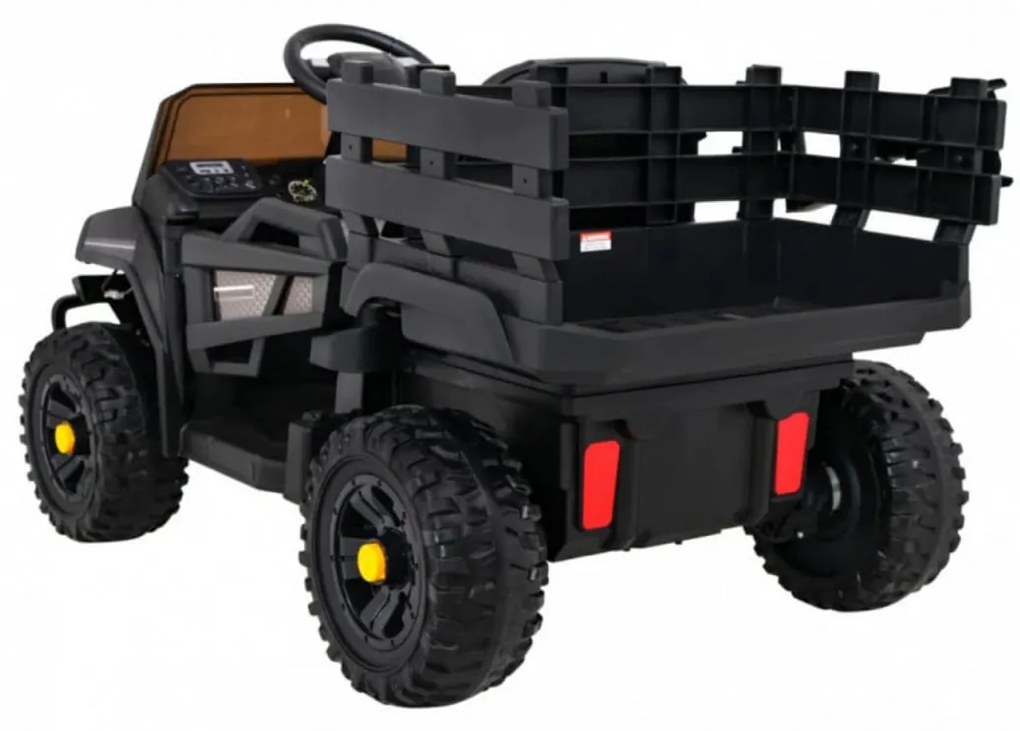 Masinuta Electrica cu acumulator pentru copii NOVOKIDS™ Farmer Truck, Cu remorca si faruri luminoase, Roti din Cauciuc EVA, 3-8 ani, max 30 kg,