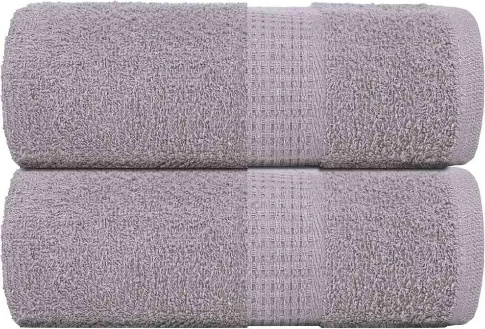 vidaXL Prosoape de oaspeți, FROGN, 2 buc, gri, 30x50 cm, 360 g/m²