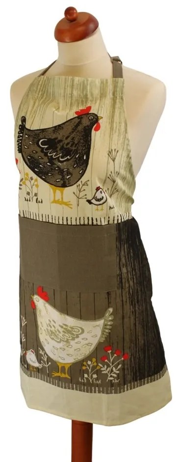 Șorț de bucătărie HOME ELEMENTS Găini, 60 x 80 cm
