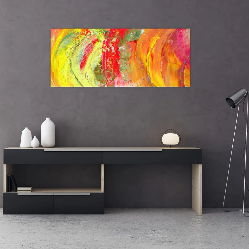 Tablou cu abstracție- pictura (120x50 cm)