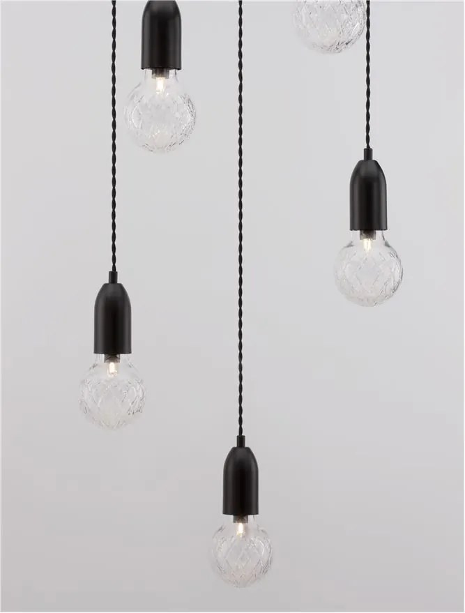 Lustra moderna cu 5 pendule design minimalist VEDA
