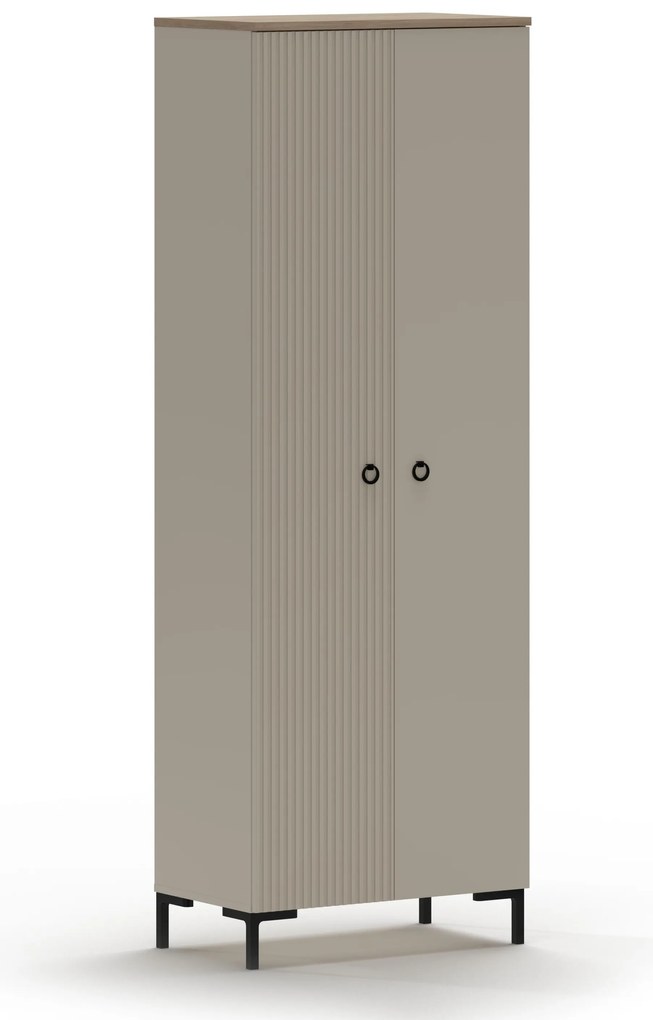 Dulap de haine Demandaron 3 (taupe + stejar silverjack). 1116805
