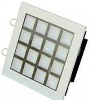 Spot incastrat led alb crom 9W LED'OR