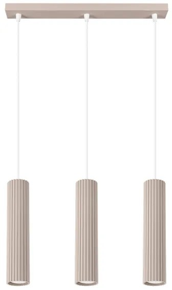 Brilagi - Lustră LED pe cablu CRESTO, 3x GU10 / 10W / 230V, taupe