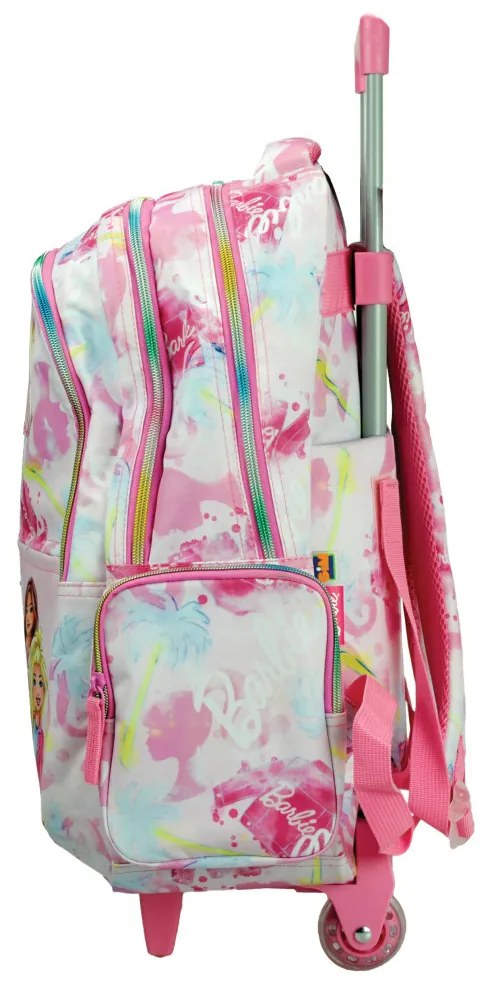 Barbie Paints rucsac școlar pe roți, 46 cm