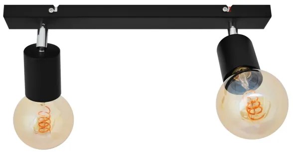 Spot TUNE 2xE27/20W/230V negru