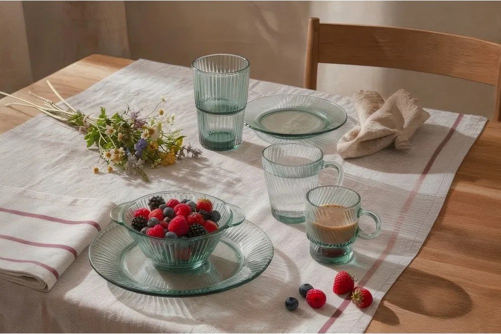 Cană verde din sticlă 430 ml Verde – Orion