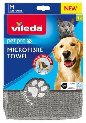 Prosop din microfibră Vileda Pet Pro,  45 x 70 cm