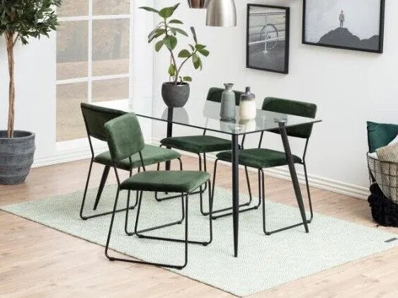 Set de mese Oakland 73175x80x140cm, Numărul de locuri: 4, Unghiular, Stil: Modern