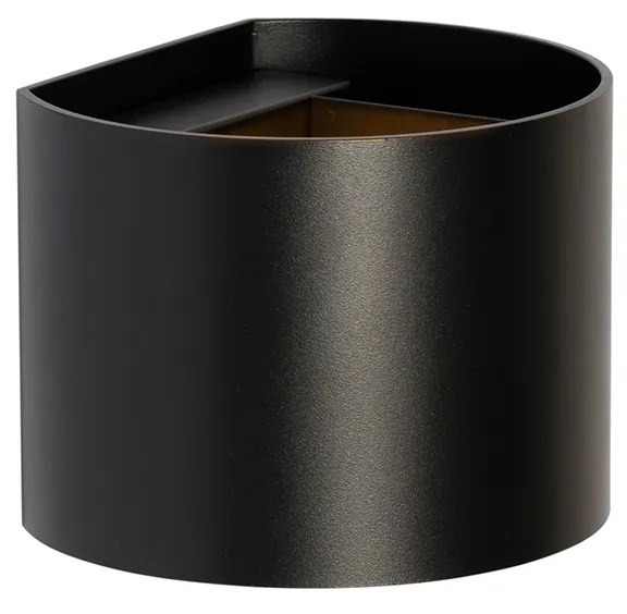 Aplica moderna neagra rotunda - Edwin