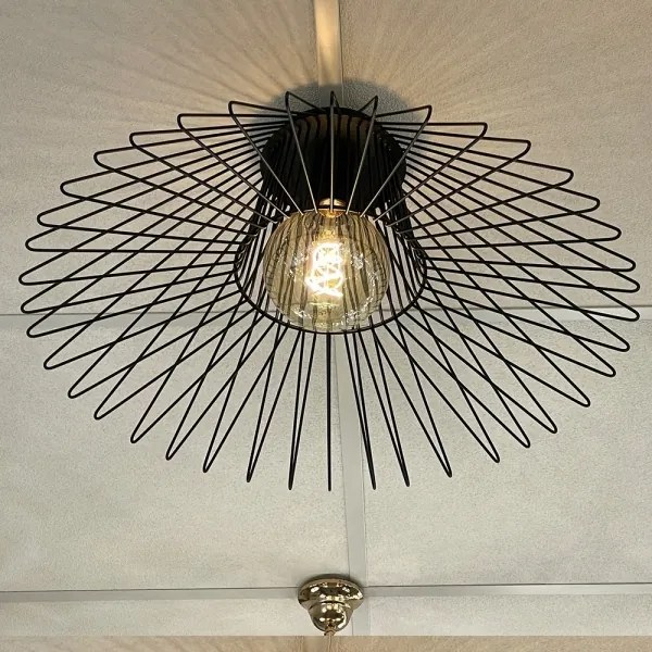 Plafonieră ONLI DUCCIO 1xE27/22W/230V d. 60 cm negru