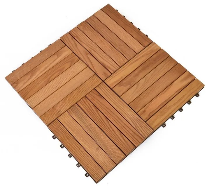 6 plăci de parchet din lemn de frasin Rojaplast - Thermowood