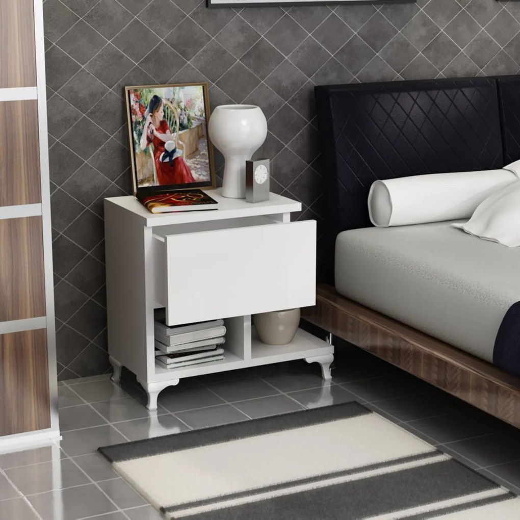 Noptieră Cast White