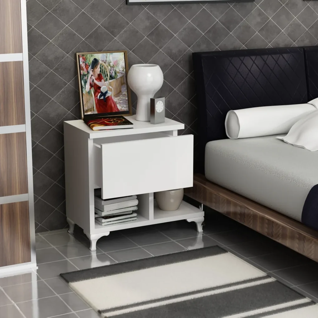 Noptieră Cast White