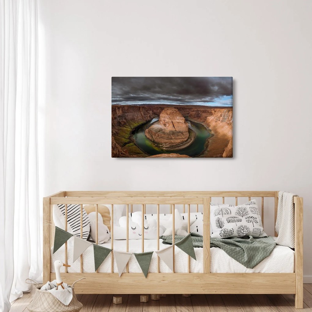 Tablou cu lac în stânci (90x60 cm)