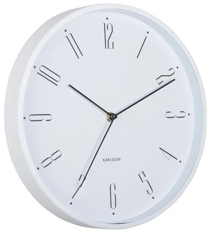 Karlsson 5988WH ceas de perete design alb, dia. 30cm