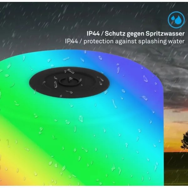 Lampă LED RGB reîncărcabilă de masă Briloner 7462015 LED/1,5W/5V IP44 negru