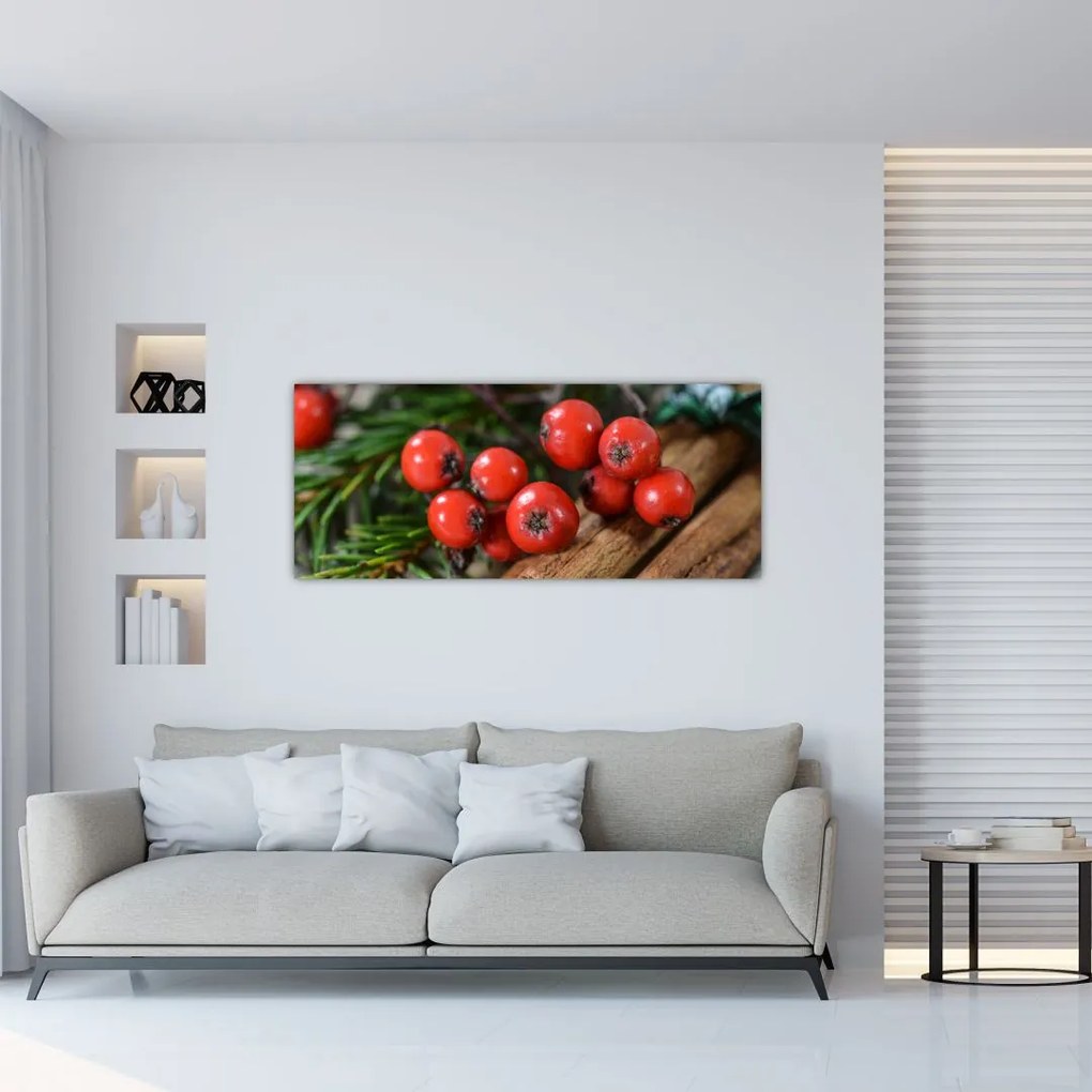 Tablou cu rowan și scorțișoară (120x50 cm)