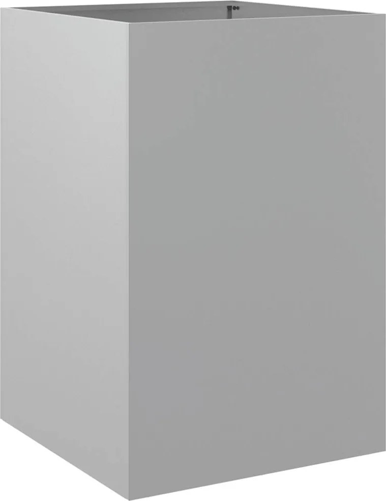 vidaXL Jardinieră, argintiu, 52x48x75 cm, oțel galvanizat