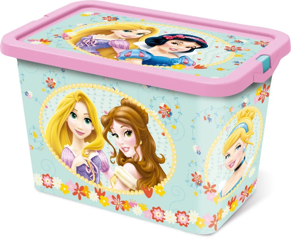 Prințesele Disney Tea Party cutie de depozitare din plastic 7 L