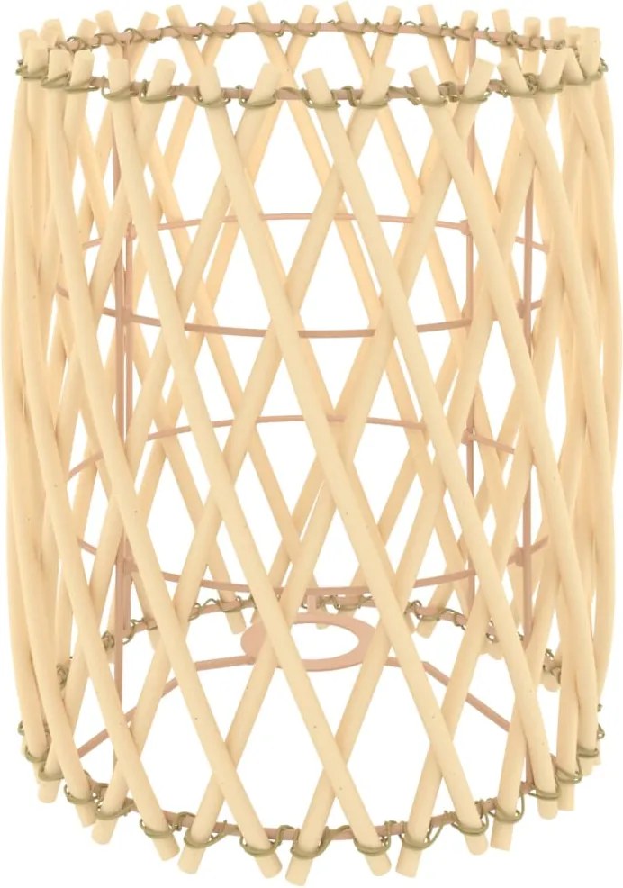 vidaXL Abajur de veioză, Ø23x28 cm, răchită