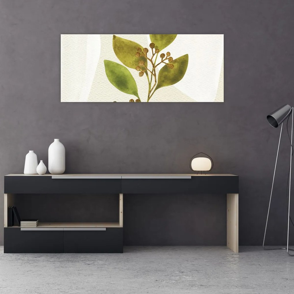 Tablou - Acuarelă ramură N⁰1 (120x50 cm)